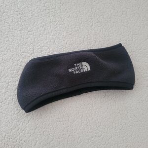 The North Face Black Fleece Headband with White Logo
